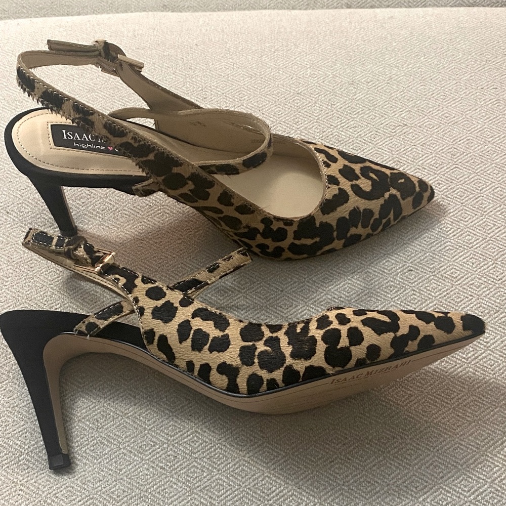 👠Isaac Mizrahi 👠Genuine Calf Hair Pointed Pump Shoes